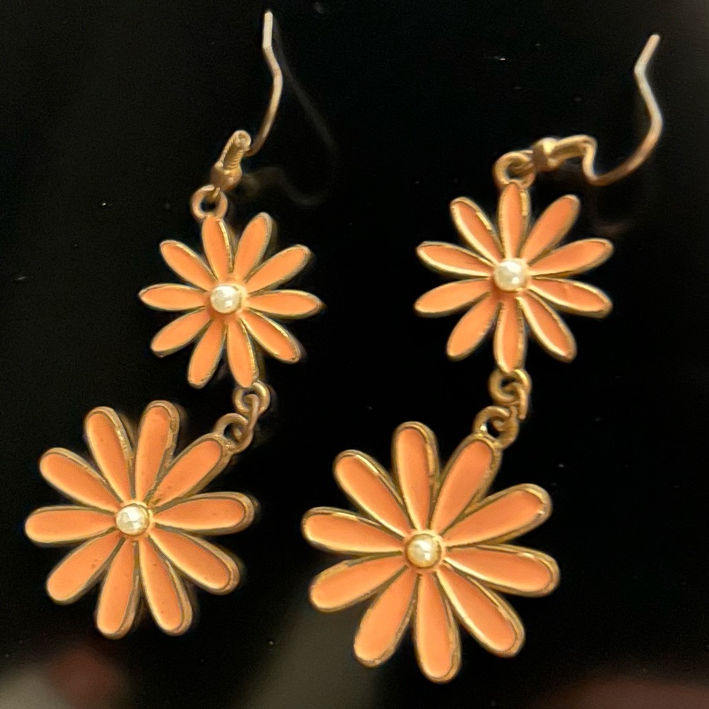 Dangle Flower Earrings